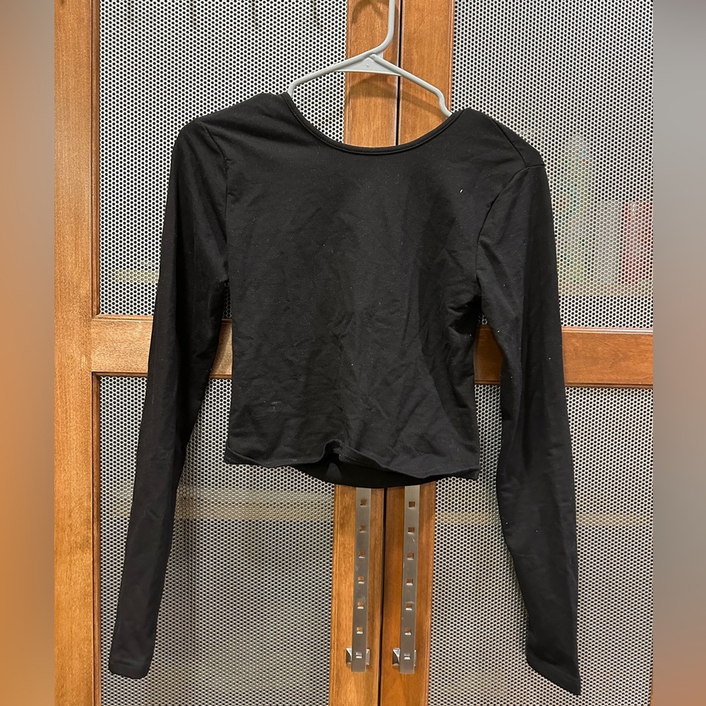 Edikted Open Back Black Long Sleeve Size M